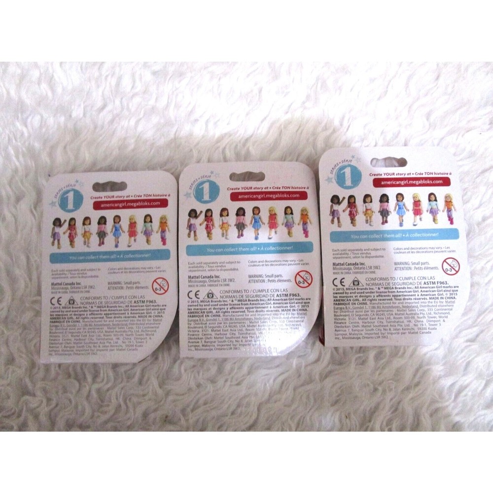 American Girl Mega Bloks Series 1 Figures LOT OF 3 RARE - See pictures - Picture 2 of 10